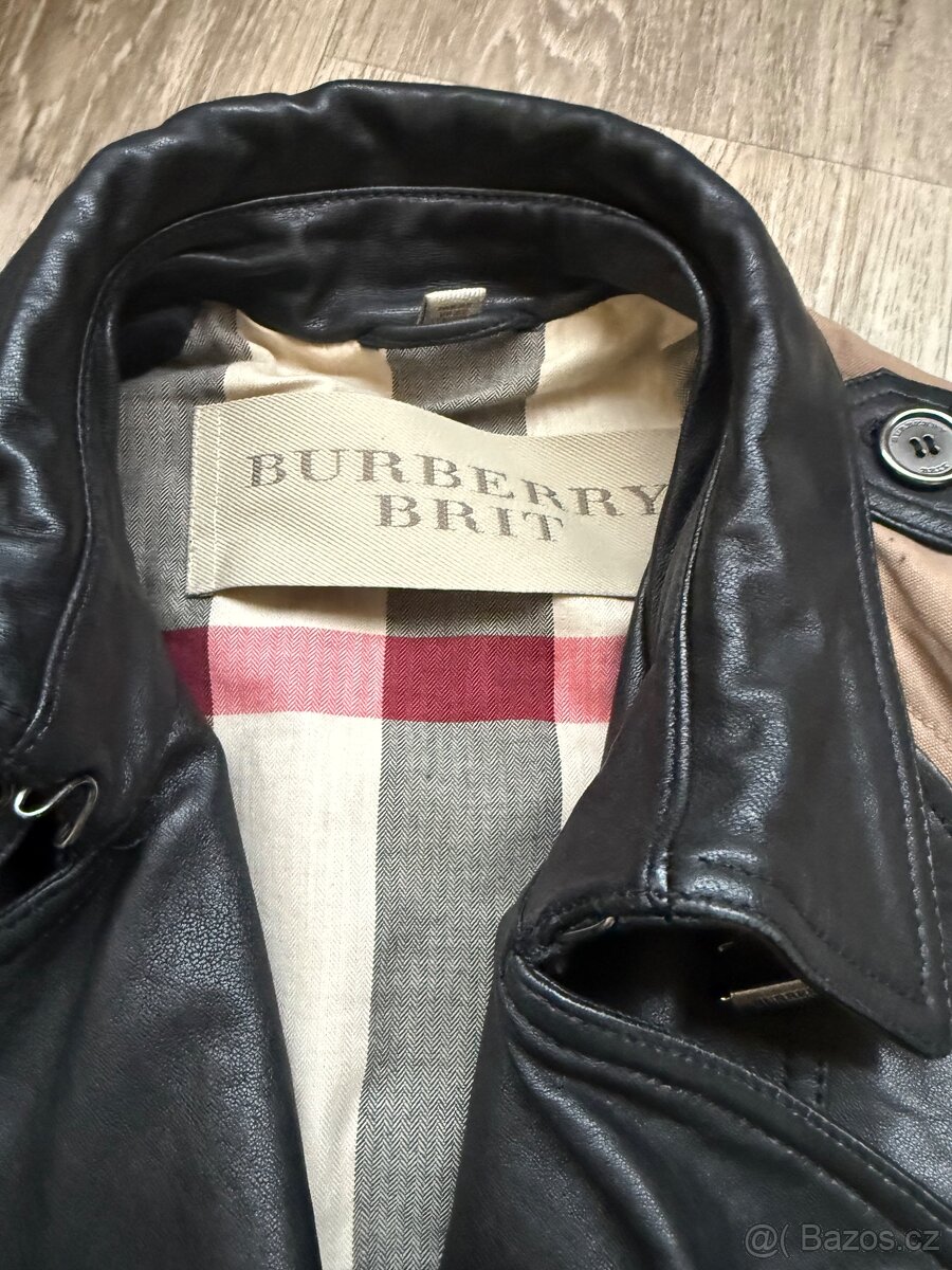 Burberry Brit kožený kabát - 2