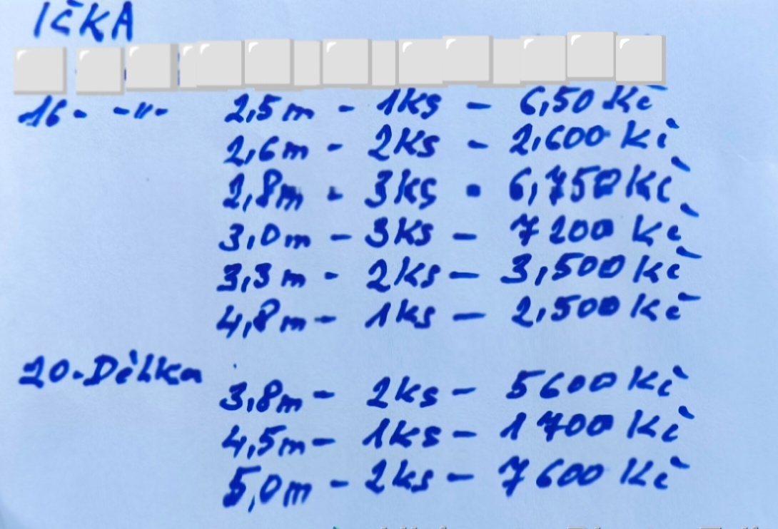 Traverzy ička 14,16,20 - 2