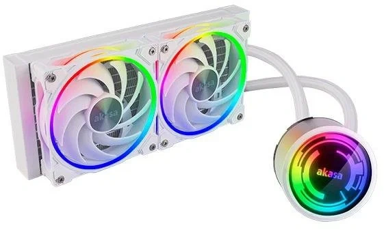 nové bílé vodní AIO AKASA SOHO 240 Dawn Edition - 2