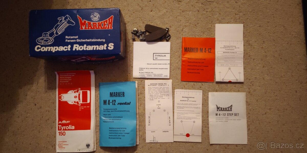 Retro lyžařské / běžkařské vázání Rottefella, Skol, NN75 - 2