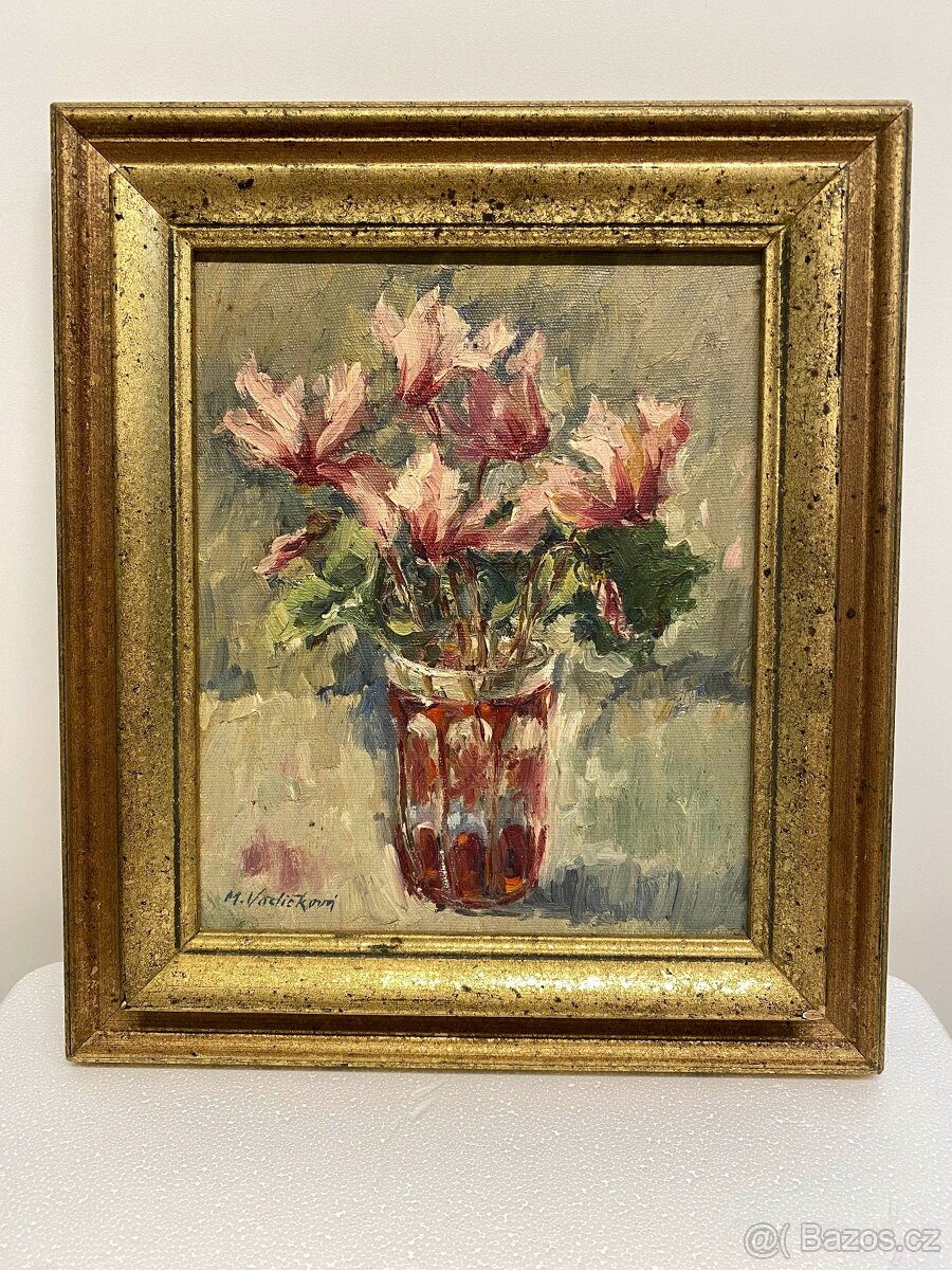 Obraz Květiny -olejomalba na plátně autorka: M.Vodičková - 2