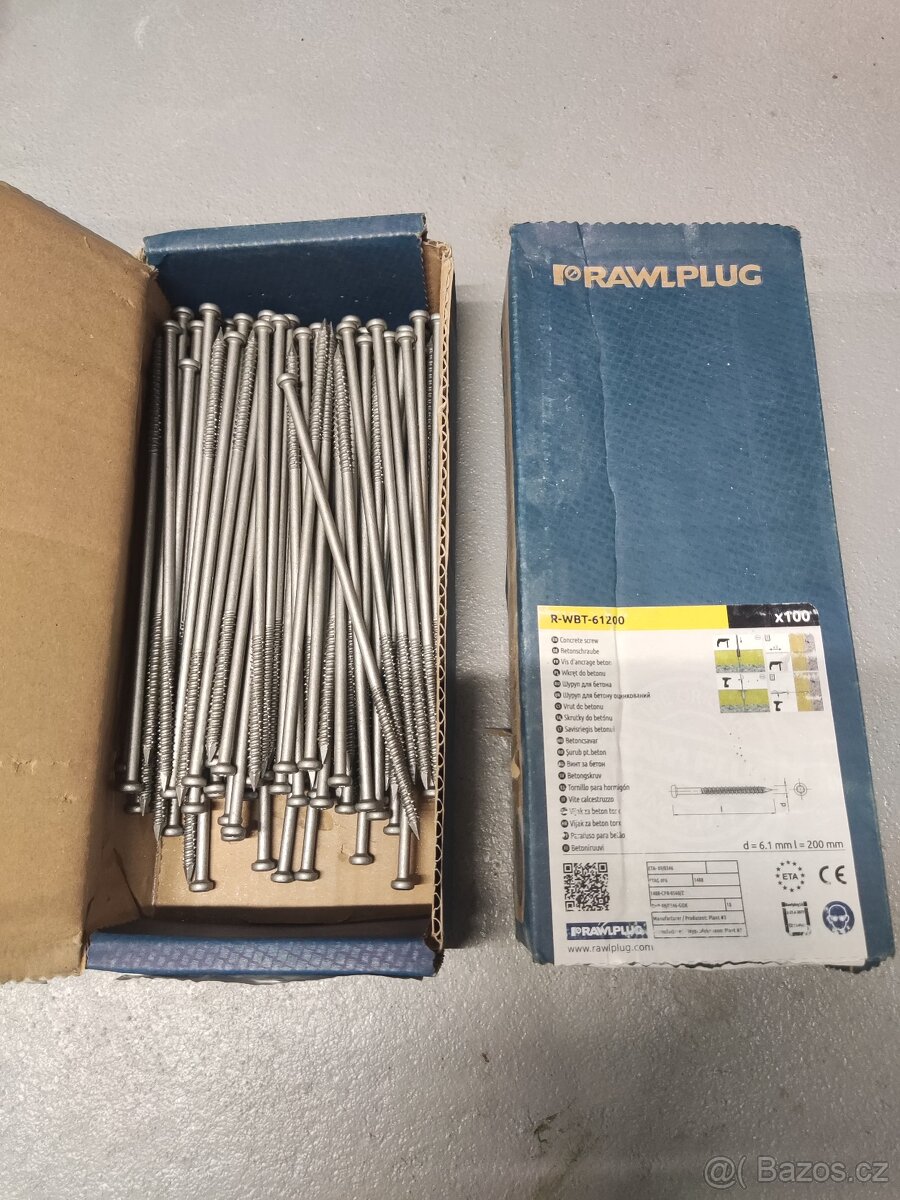 Vruty do betonu 6x200 mm R-WBT-61200 - 2
