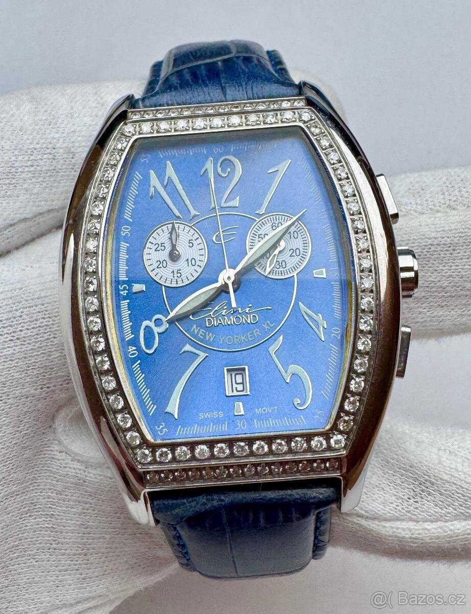 PÁNSKÉ NÁRAMKOVÉ HODINKY ELINI S PŘÍRODNÍMI BRILIANTY - ETUE - 2