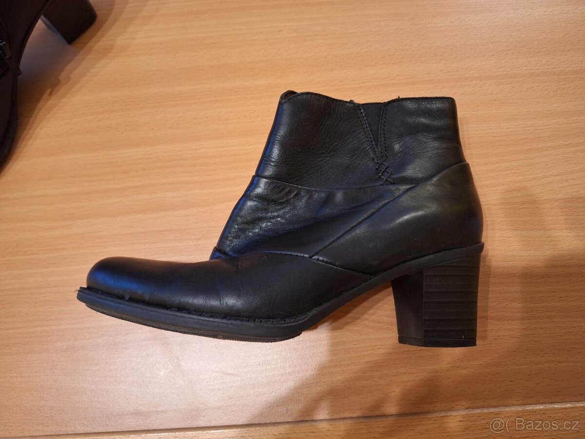 Dámské kožené zimní boty. - 2