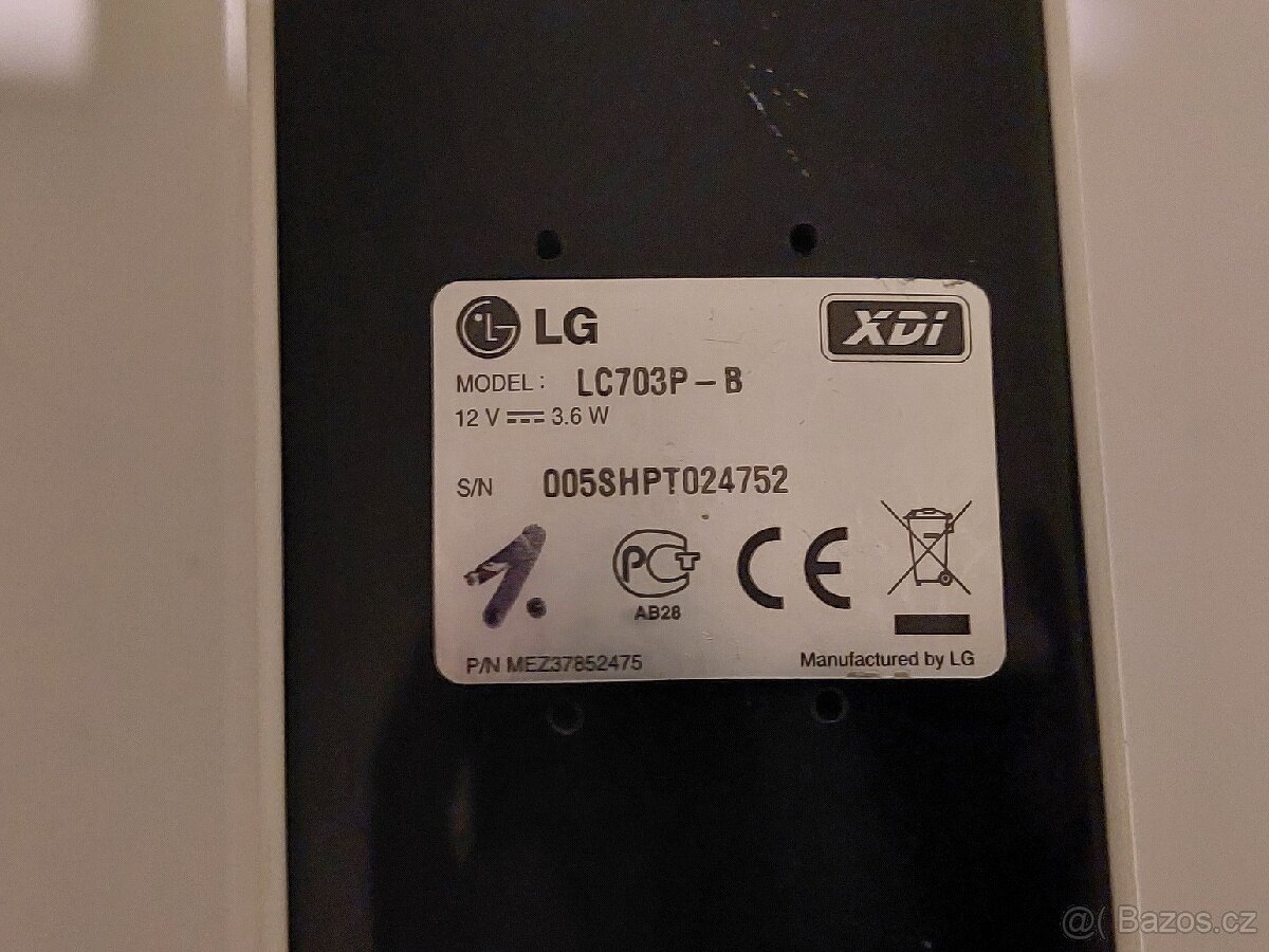 Interiérová bezpečnostní CCTV kamera LG XDI LC703P-B - 2