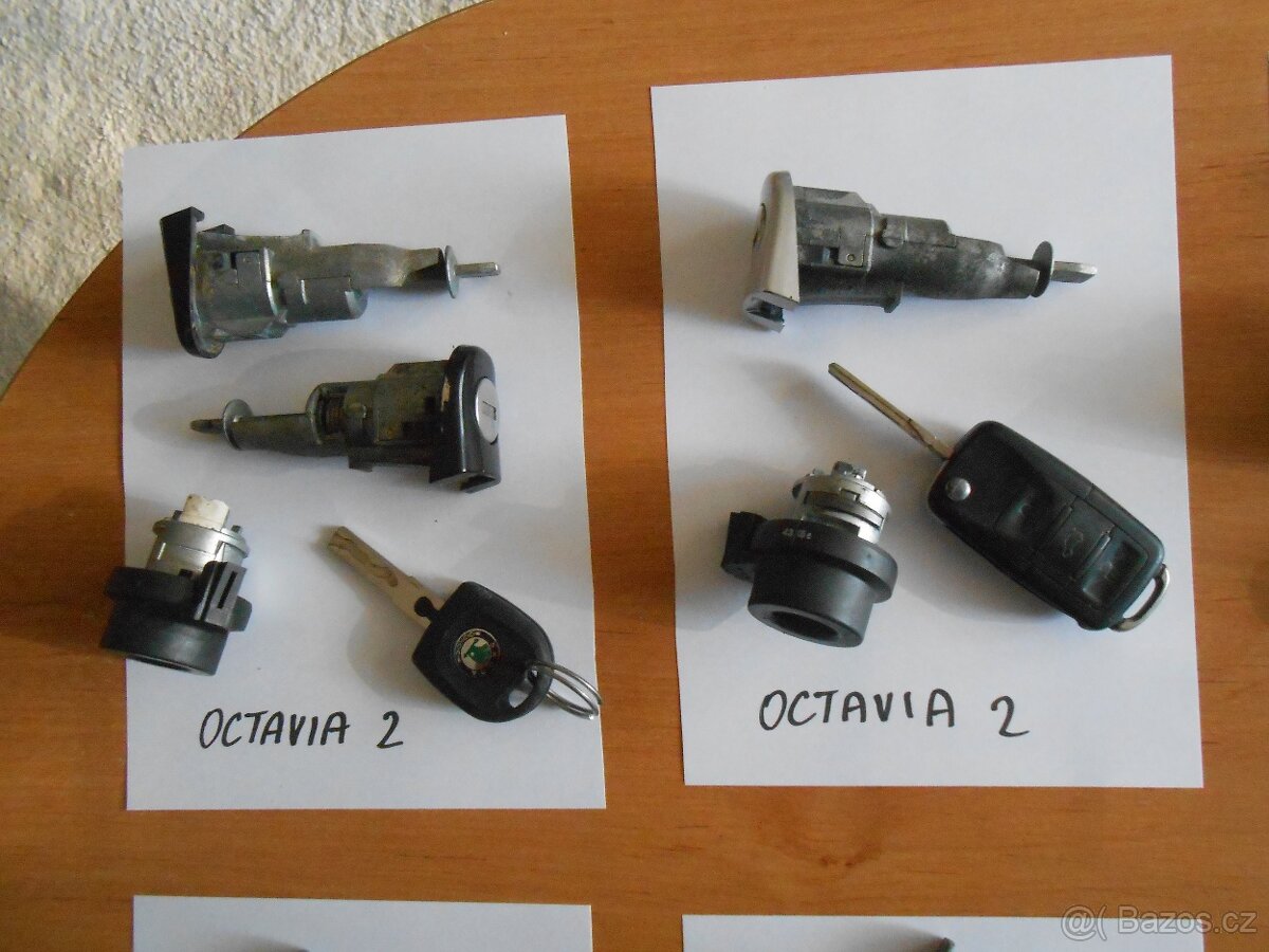 Sada zámků - Š Octavia 2, Vw Golf , Seat - 2