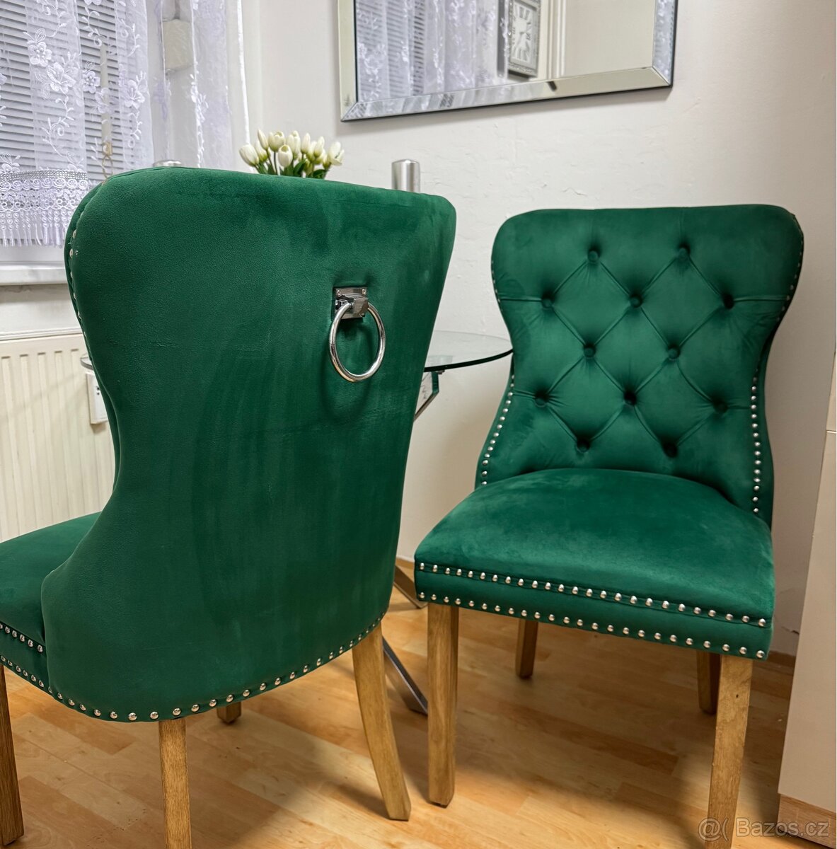 Luxusní Chesterfield židle 2ks - 2