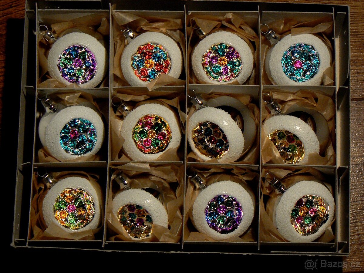 vánoční retro ozdoby-reflektory - 2