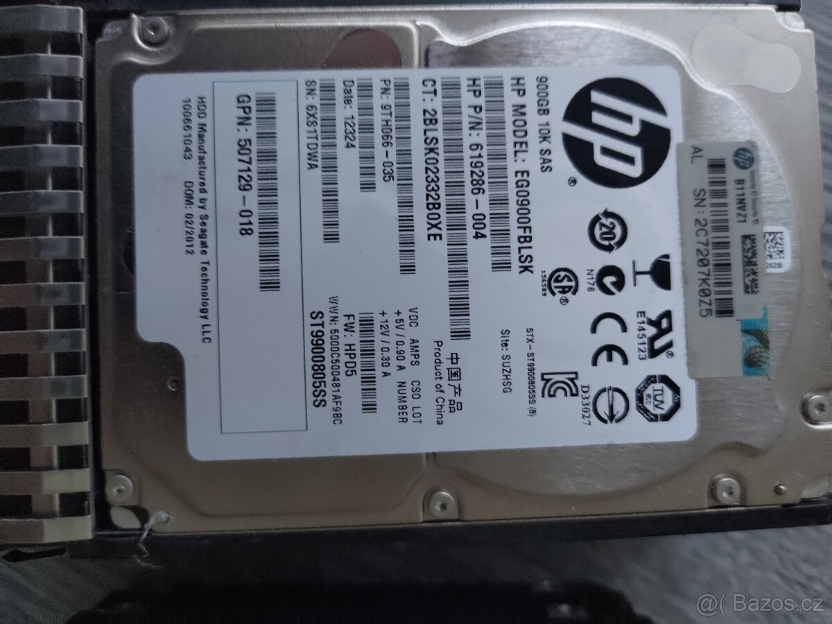 Serverové SAS disky - 2