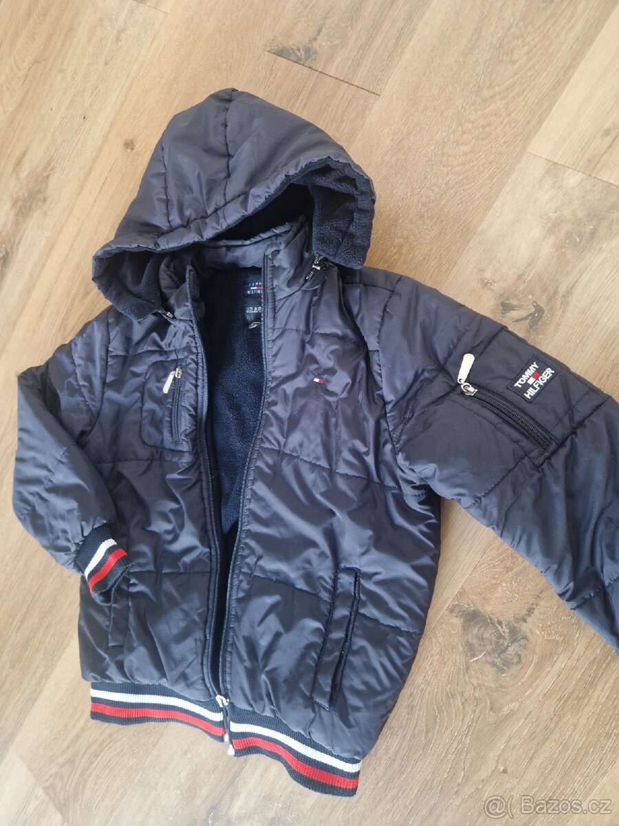 Chlapecká klučičí zimní bunda značková Tommy hilfiger 140 - 2
