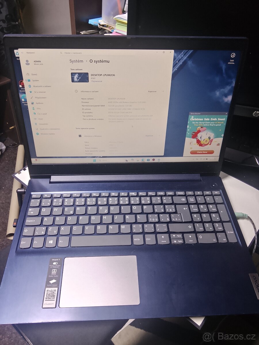 Prodám super NTB Lenovo ideapad3 - 2