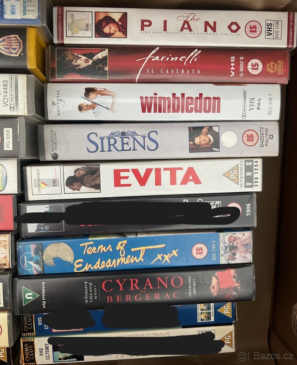 VHS originálky v angličtině - 2