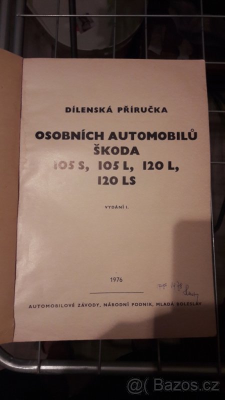 Dilenska prirucka Skoda 105S-120LS - 2