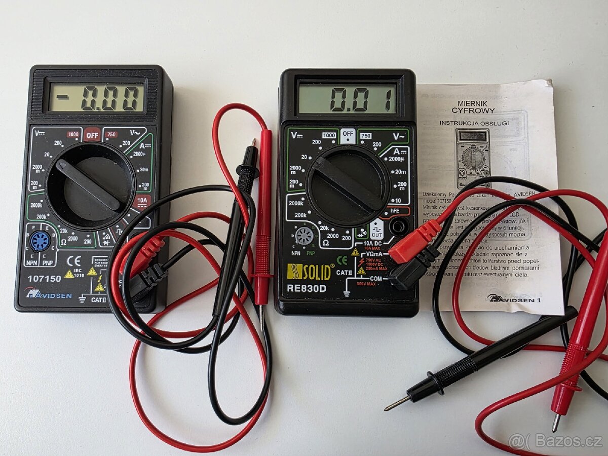 Voltmetr, Multimetr (2ks) - 2