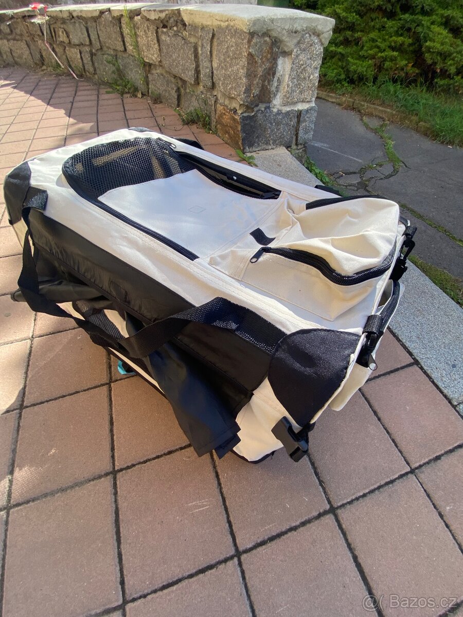 Skládací psí klec M béžová - 2