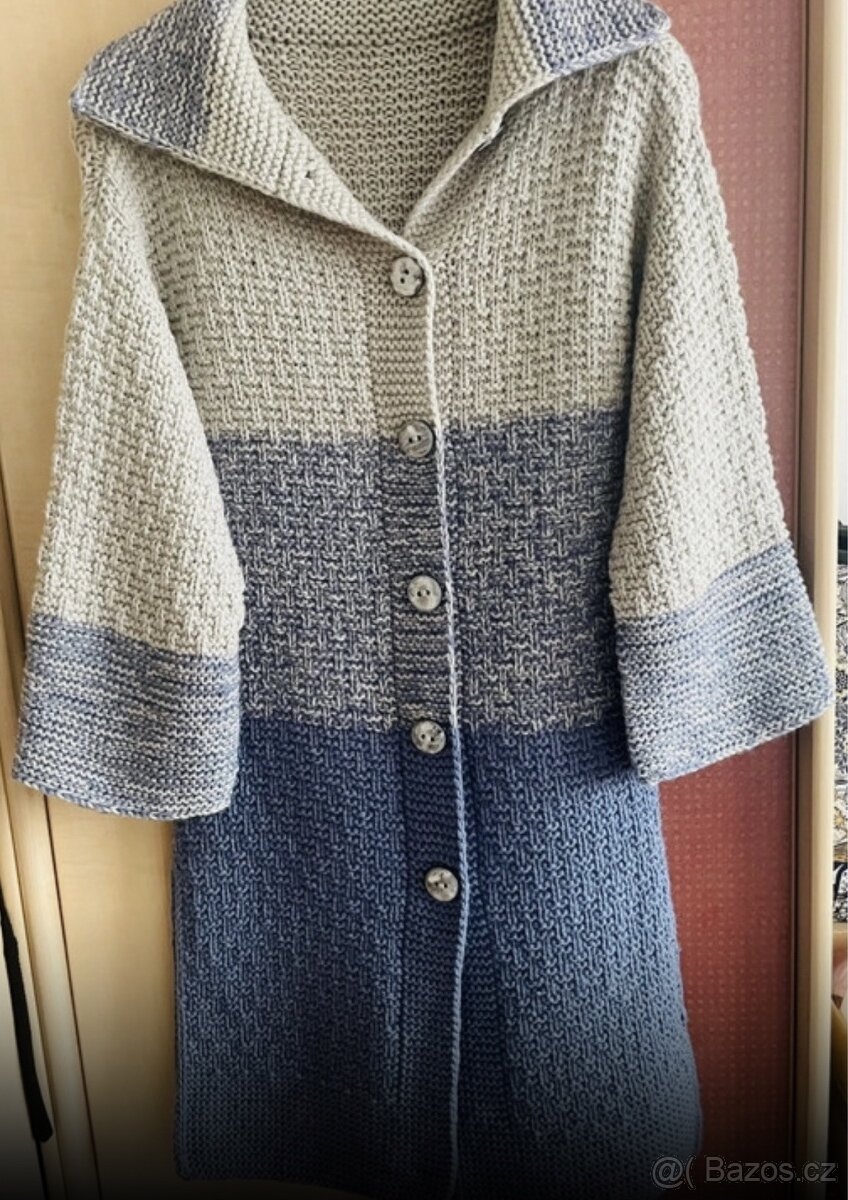 Damsky dlouhý Pletený kabát - 2