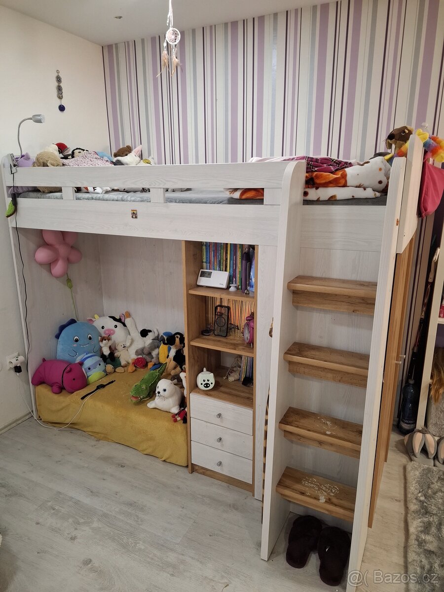 Patrová postel se skříní - 2