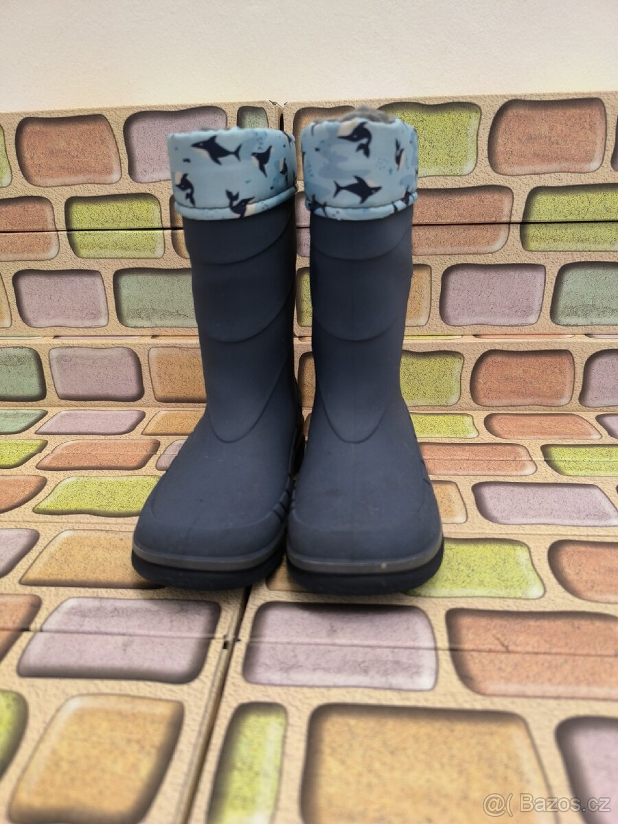 Zateplené blikající holínky vel. 26/27 - 2