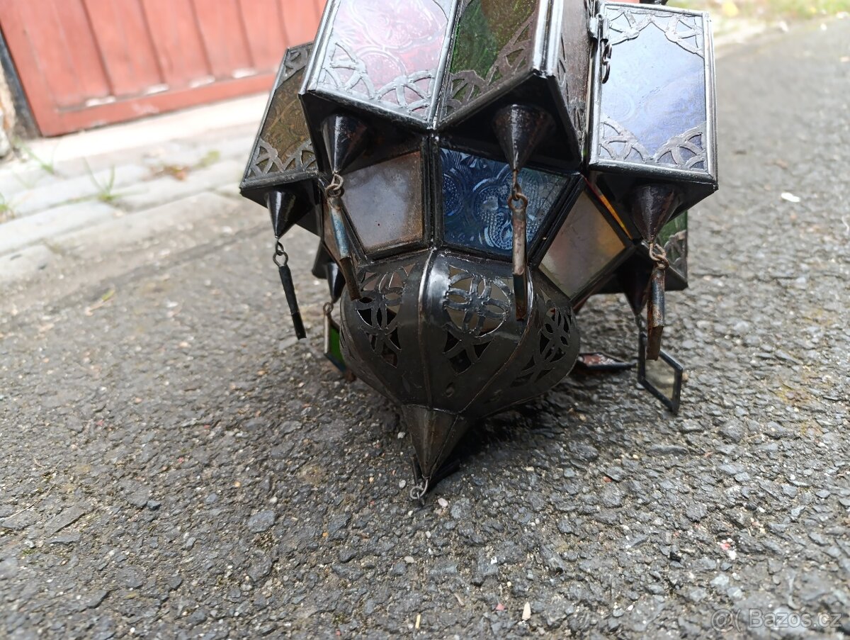 Starožitná Marocká lampa. - 2