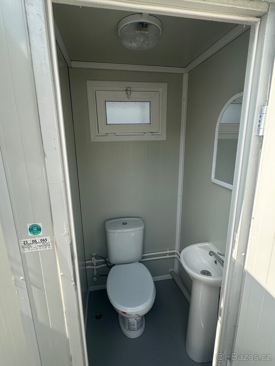 Sanitární kontejner 2x WC + umyv., 220x120 cm NOVÝ - 2