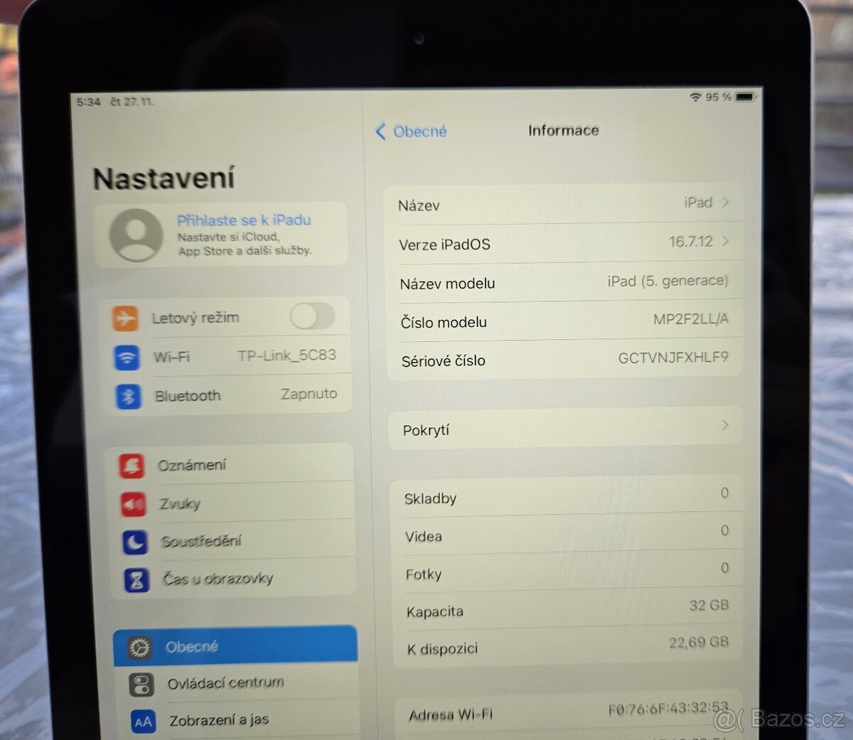 Apple iPad 5 gen. / 32GB Uložiště / Wi-Fi – Space Gray - 2