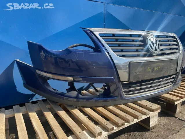 Přední nárazník vw passat b6 s otvory pro xenon - 2