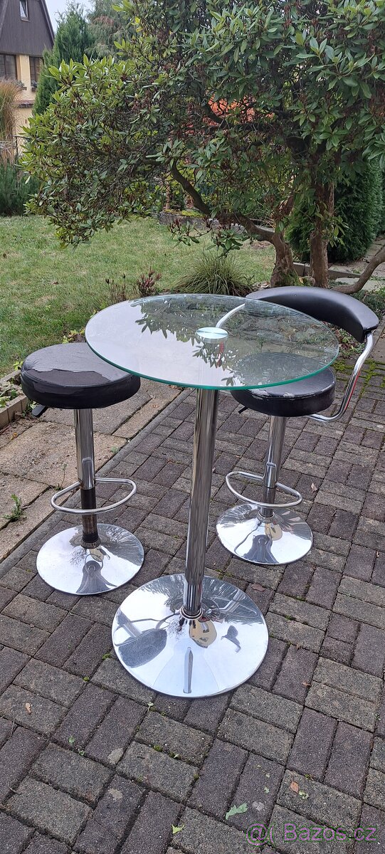 Barový stůl + židle - 2