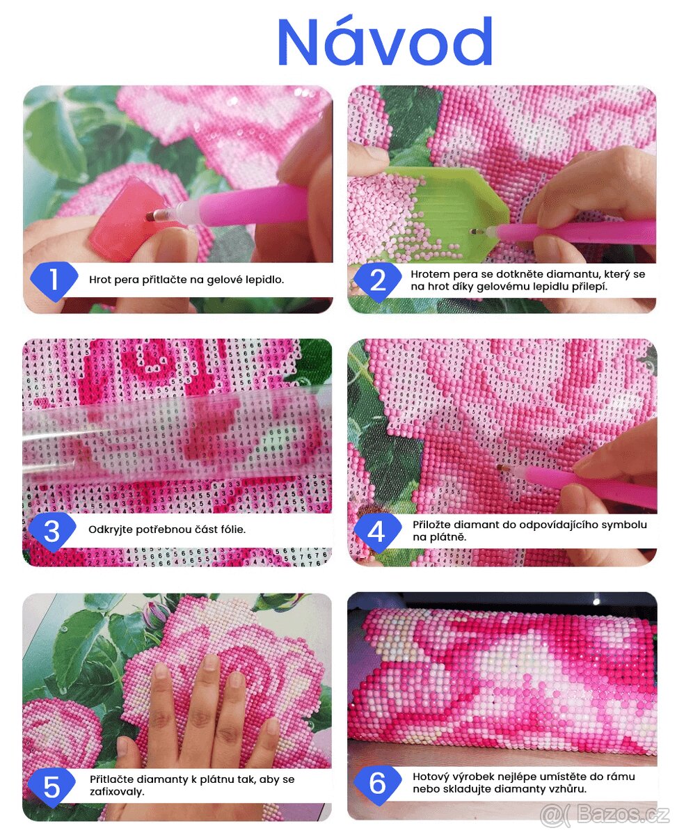 Eiffelova věž - diamantové malování - 2