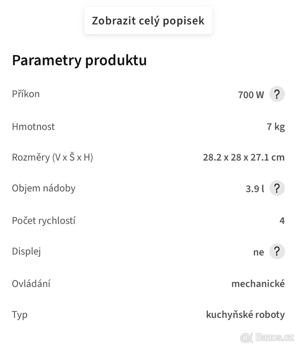 Kuchynsky robot Bosch - 2