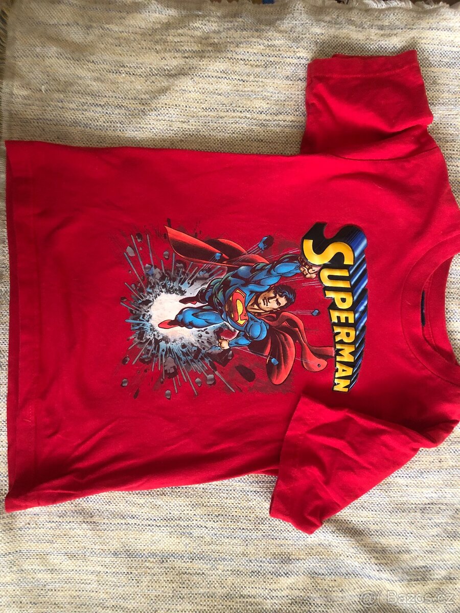 Tričko Superman s plastickým nápisem - 2