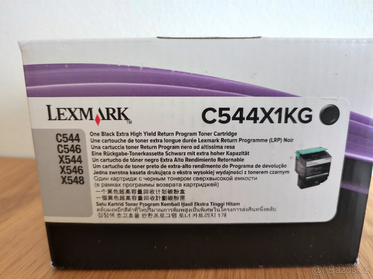 Originální toner LEXMARK C544X1KG - nový - 2