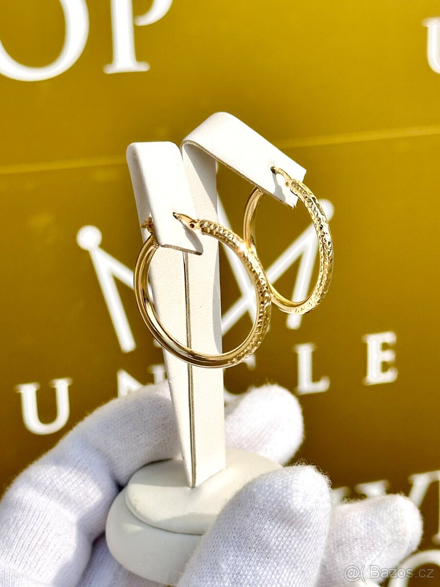 Zlaté náušnice 3,34g - 2