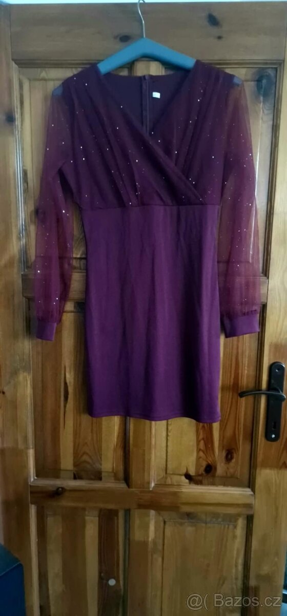 NÁDHERNÉ SPOLEČENSKÉ ŠATY S KAMÍNKY,VEL. L, NOVÉ, PC 1499, - - 2