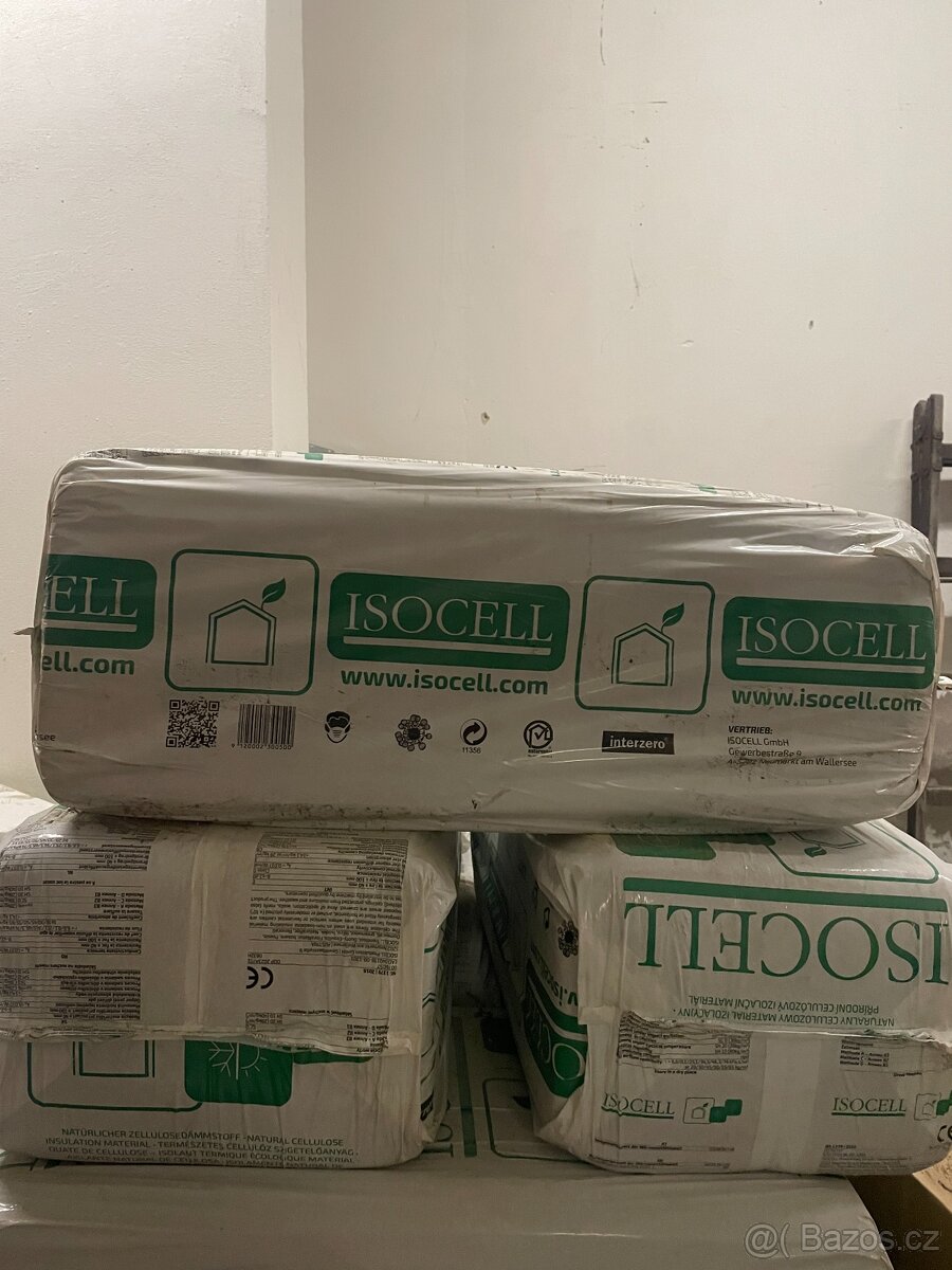 Tepelná izolace ISOCELL celulóza, 15 balení. - 2