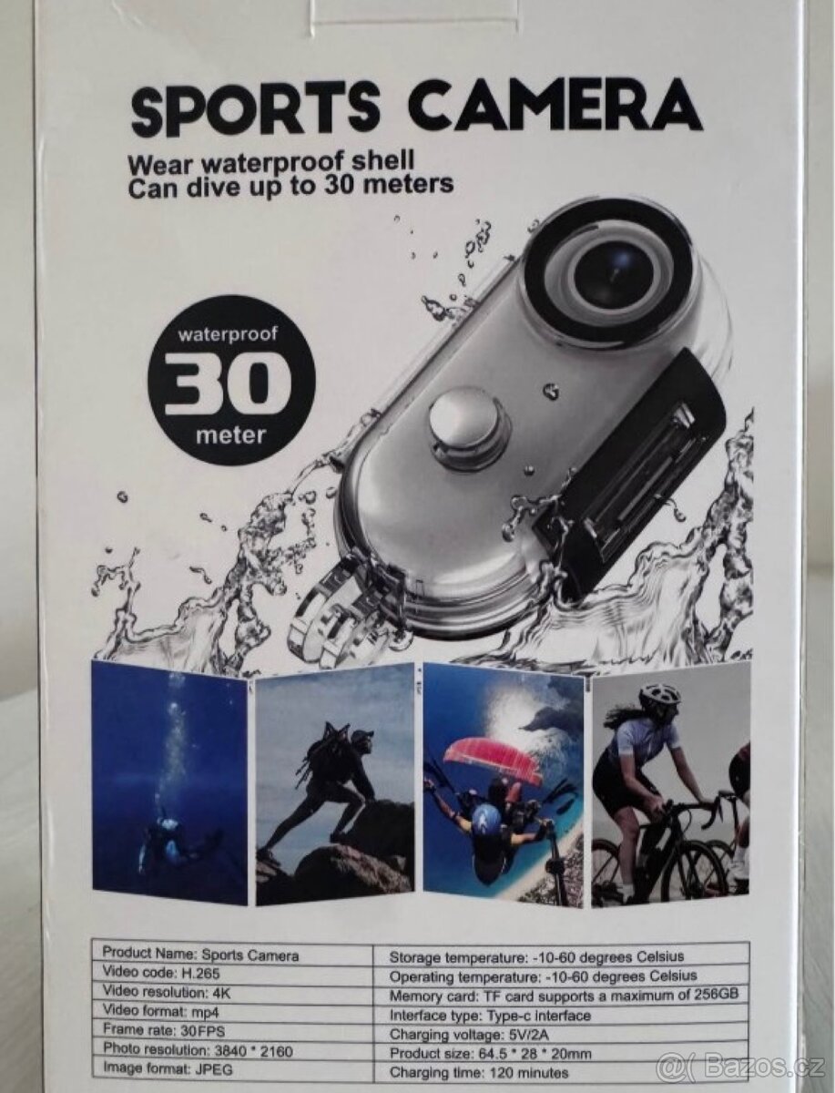 SPORTS CAMERA 4K WiFi H.265 - 2