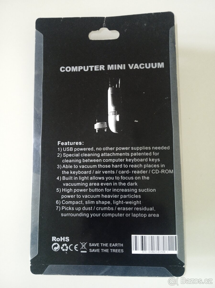ACUTAKE Computer mini vacuum USB černý - 2