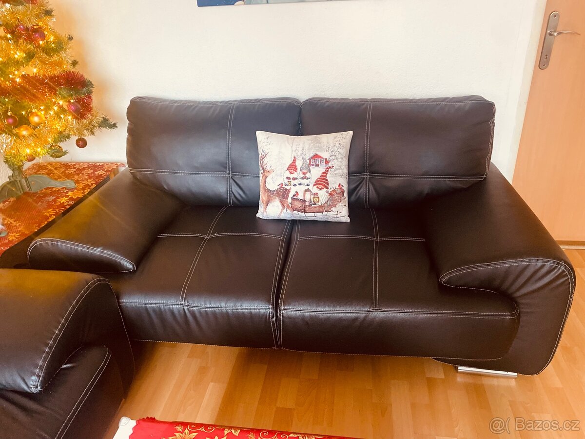 Sedací souprava z eko kůže - 2