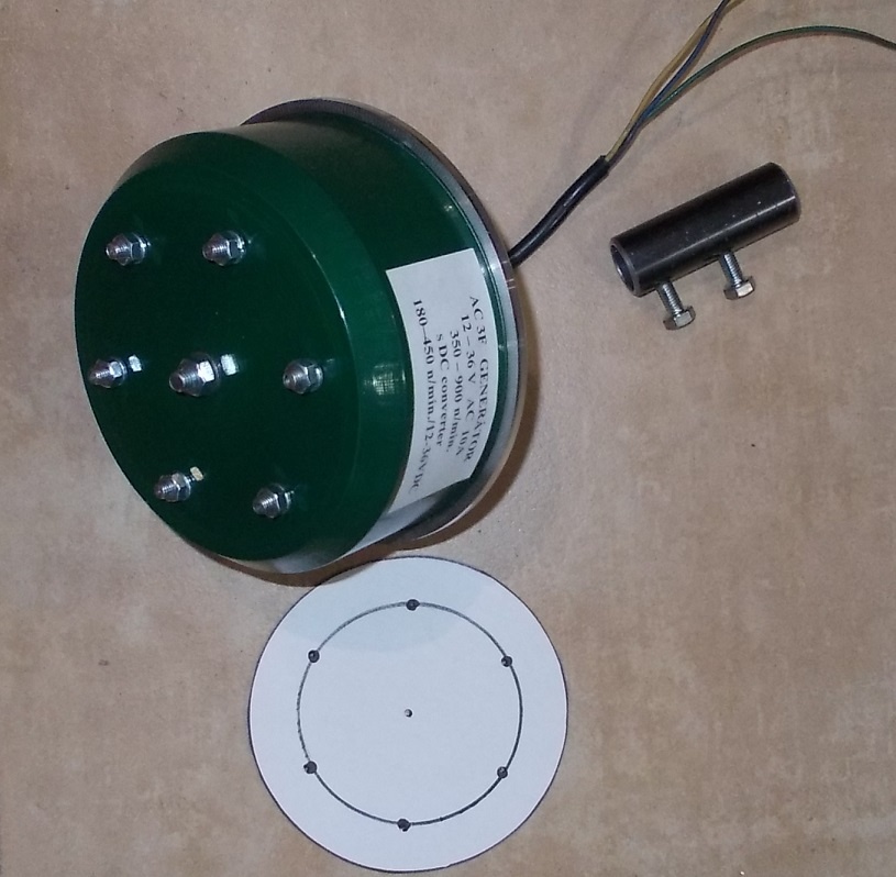 Pomaluběžný generátor 12V - 36V 10A - 2