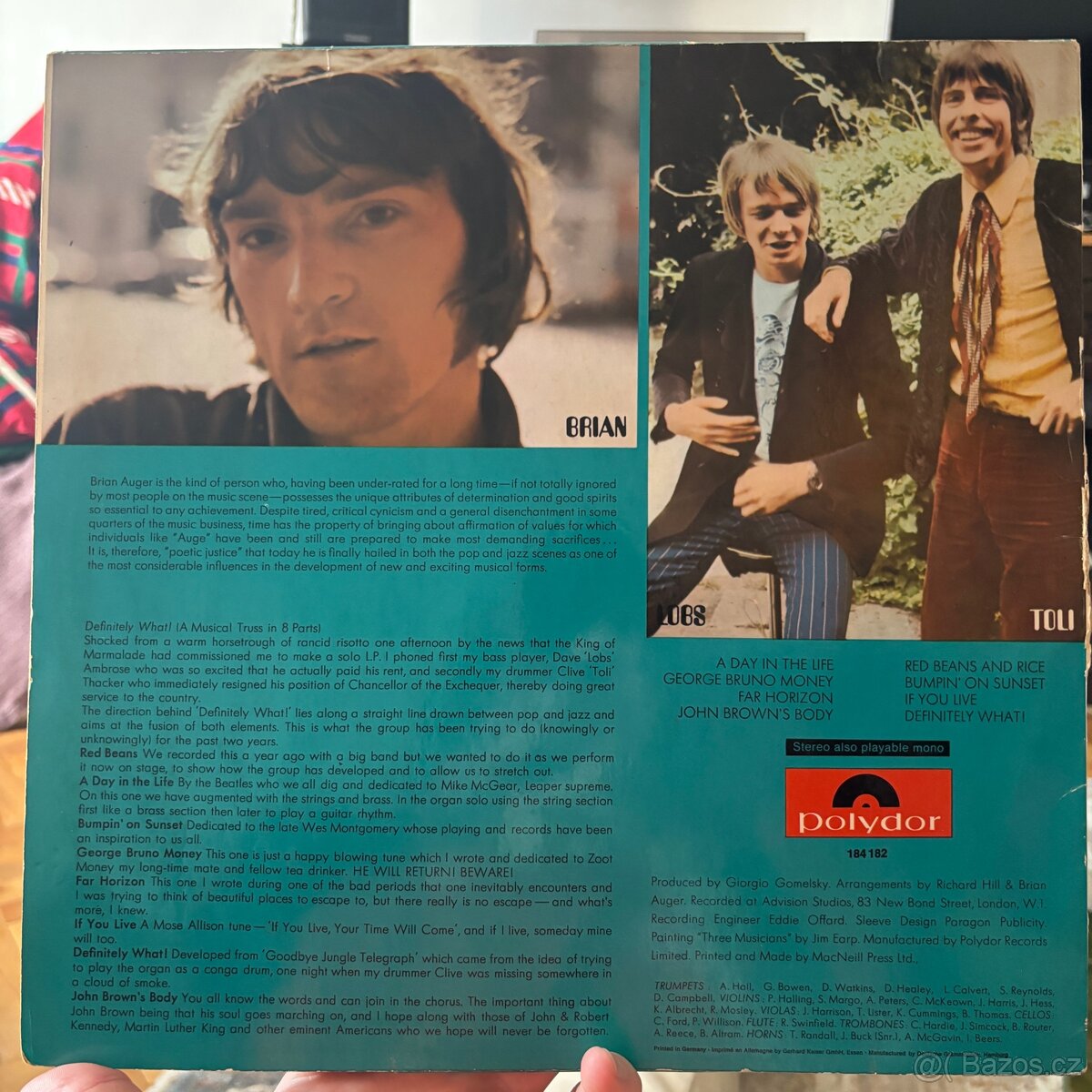 Brian Auger & Trinity — Definitely What.. LP - 2