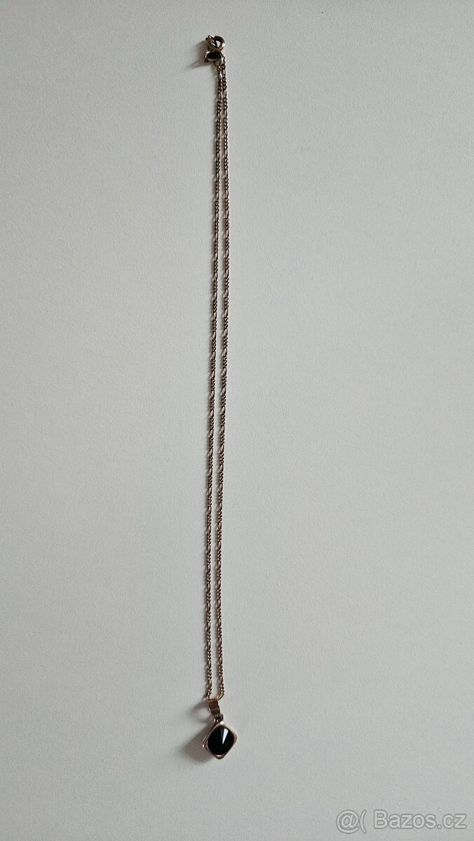 Řetízek stříbrný s přívěskem - 2