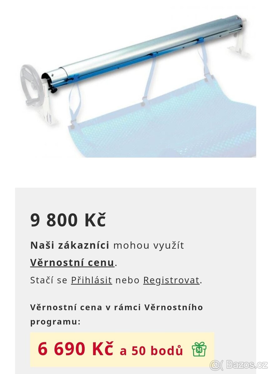 NOVÁ Teleskopická tyč navíjecího zařízení 5,4-7,1m - 2