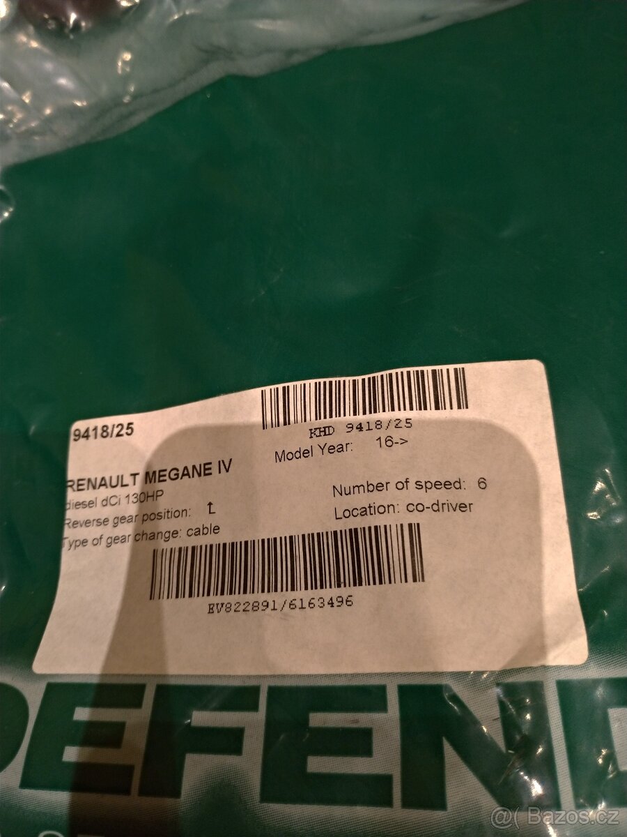 zamykání zpátečky Renault Megane IV defend lock - 2