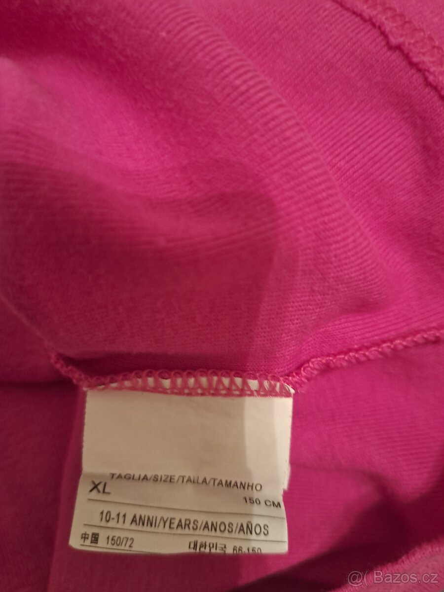 Růžové triko Benetton - 2