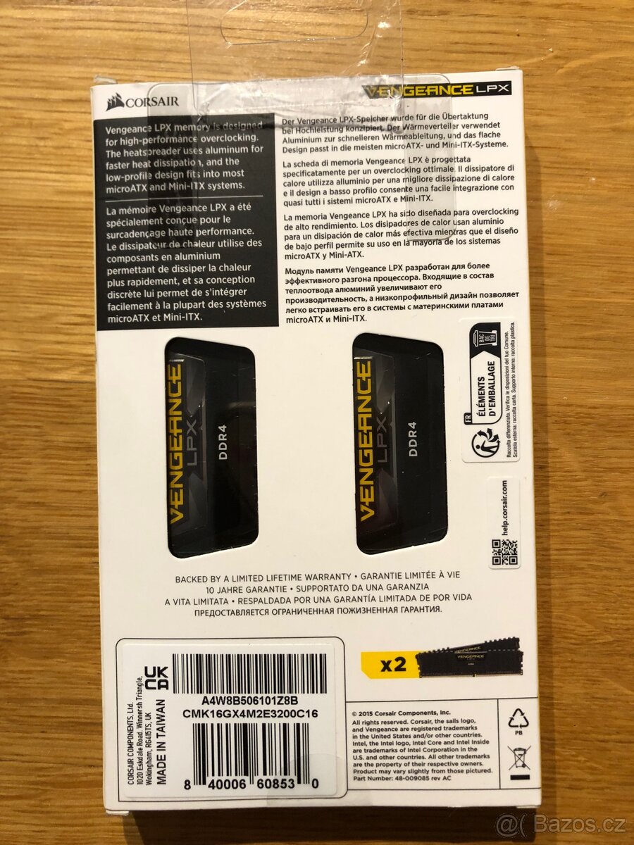 Ram Vengeance LPX DDR4 16GB 3200MHz - 2