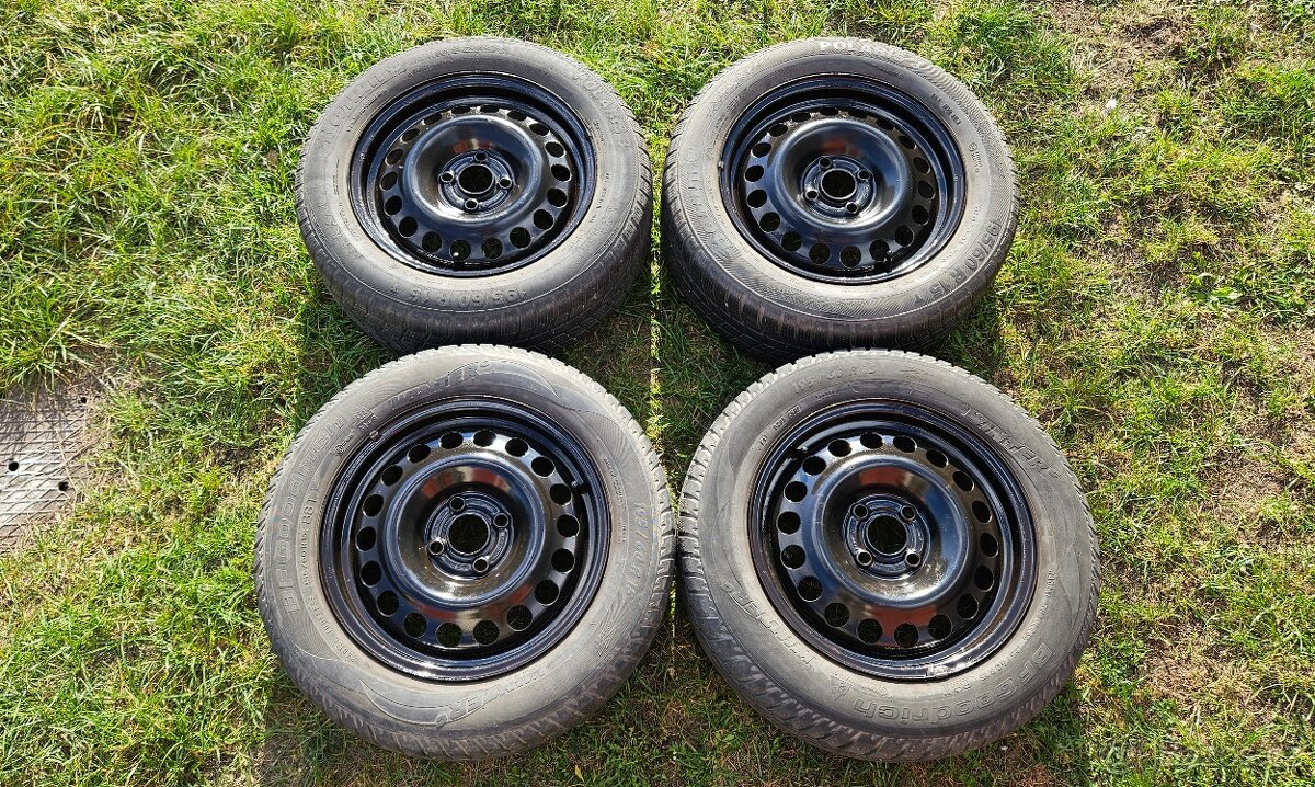 Opel Astra zimní kola pneumatiky 195/60 R15 disky 6Jx15 - 2