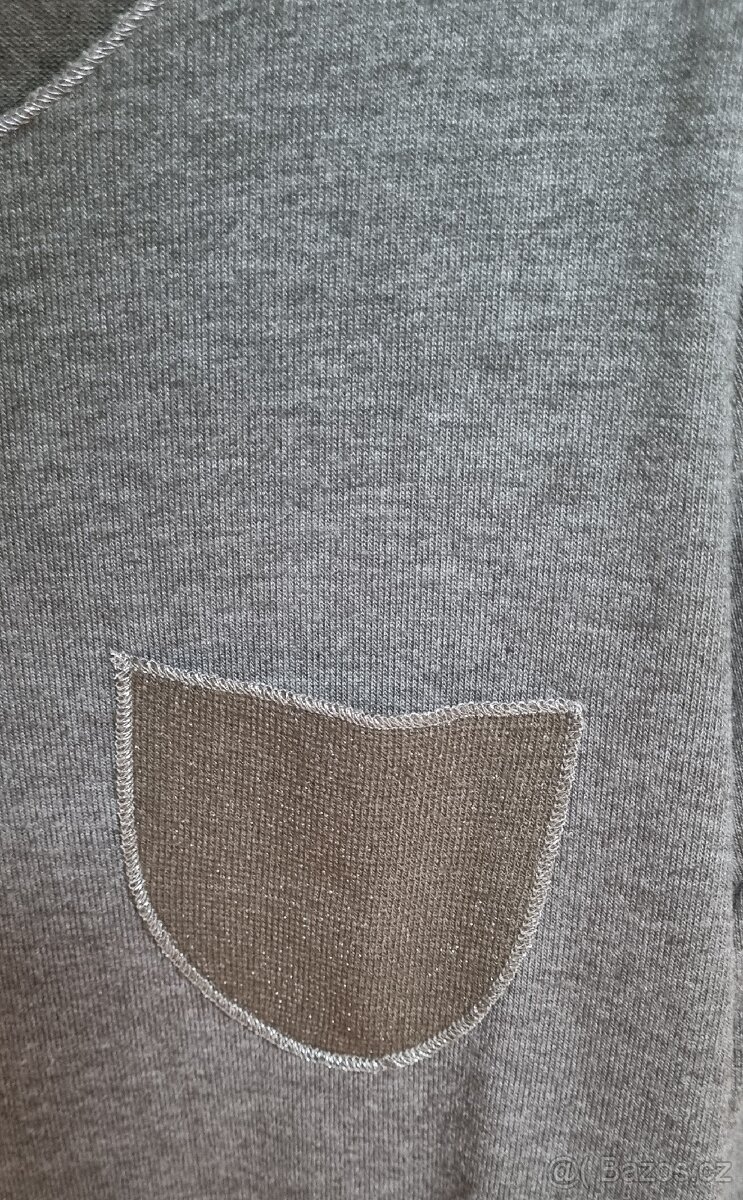 Dámský tmavě zelený svetřík (triko) sdlouhým rukávem - 2