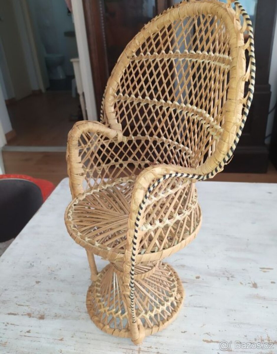 Proutěný křeslo pro penenky - 2