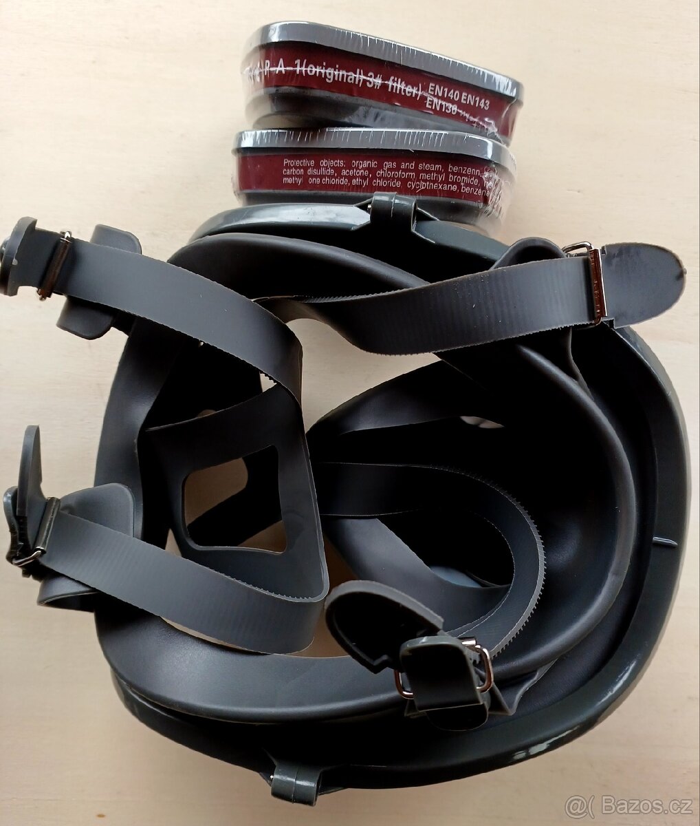 celoobličejová ochranná maska + filtry A1 - 2