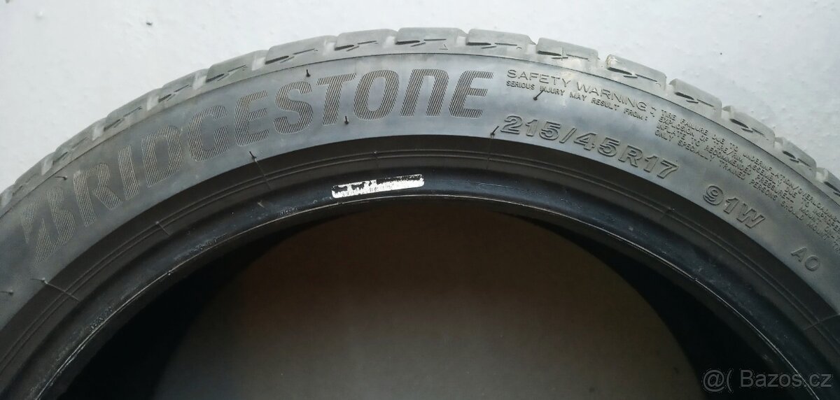 Pneu Bridgestone Turanza 215/45/17 2 ks - 2