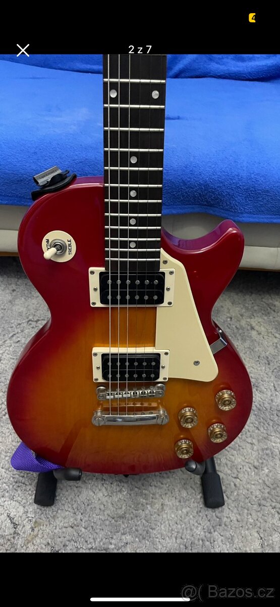 Prodám/vyměním EPIPHONE Les Paul 100 HS + příslušenství - 2